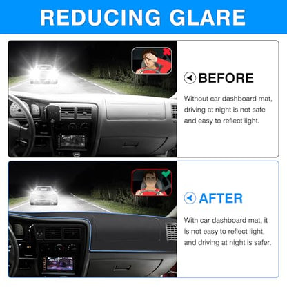 Autorder Gray Dashboard Cover Mat for Toyota Tacoma 1998-2004 Accessories Dash Cover Upgrade Polyester Dash Mat Sunshade Glare UV Rays Protector - size: Gray 1998-2004 Toyota Tacoma