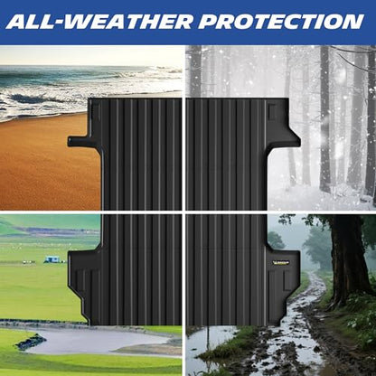 MICHELIN Truck Bed Mat for 2019-2026 Chevy Silverado/GMC Sierra 1500 5.8 FT / 69.9" Only (Not Fit Optional CarbonPro Bed), All-Weather Truck Bed Liner, Custom Fit, Durable TPE Bedliner, Non-Slip - size: 2) Silverado/Sierra 1500 | 19-26 | 5.8 FT
