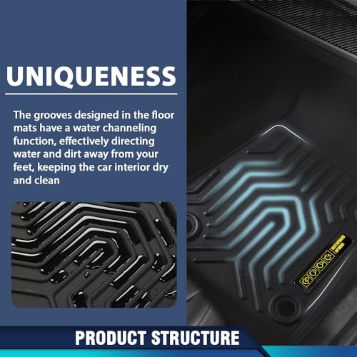 PIT66 Floor Mats Cargo Liners Compatible with 2018-2024 2025 Jeep Wrangler JL Unlimited 4 Door Only (Not Fit for JK/4XE) Heavy Duty TPE 1st and 2nd Row Car Mats alfombras para carro - size: Fit Jeep Wrangler JL 2018-2025 | 3PCS