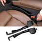 Car Seat Gap Filler Organizer, 2PCS Car Seat Gap Plug with Storage Slot, 3-in-1 Seat Gap Filler with Cup Holder & Hooks, Car Interior Organizer for Sedans SUVs Trucks, Black (2)