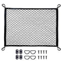 Cargo Net for SUV with Hooks, Adjustable Highly Elastic Storage Organizer Net for Car, Pickup Trucks,Mesh Organizer 2.6'x3.3' Stretches to 5'x6',Road Trip Essentials Black - size: 31.5x39.3in
