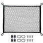Cargo Net for SUV with Hooks, Adjustable Highly Elastic Storage Organizer Net for Car, Pickup Trucks,Mesh Organizer 2.6'x3.3' Stretches to 5'x6',Road Trip Essentials Black - size: 31.5x39.3in