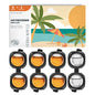 DRIVEJOY Car Air Freshener Vent Clips, 8 PK, 6 Hawaiian, 2 New Car, Car Fresheners for Men Women, Up to 240 Days, Natural Odor Eliminator - color: Hawaiian