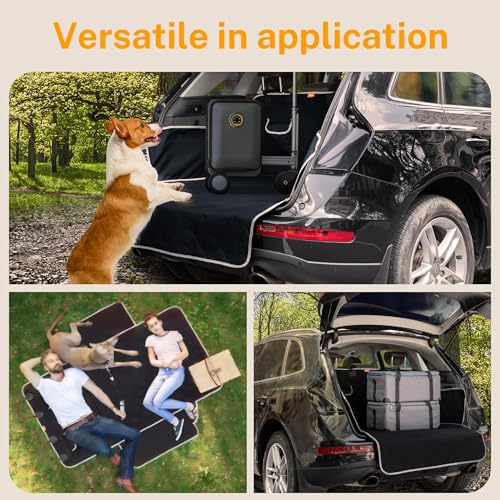 Toozey Dog Car Seat Cover for SUV - Waterproof Back Seat Cover for Dogs with Side Walls & Bumper Guard, Non-Slip 600D Oxford, Large Pet Car Seat Protector 81.9"×54.3" - size: Large (81.9 x 54.3 Inches)