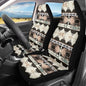 Howilath Aztec African Tribal Car Seat Cover Set of 2 Universal Fit Elastic Front Seat Cover Split Auto Accessories Fit Most Vehicle Easy to Install - color: Aztec African Tribal