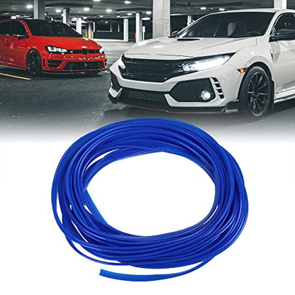 X AUTOHAUX Car Trim Strip DIY Line Gap Door Edge Dark Blue 10m 32.8ft - color: Dark Blue