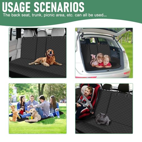 Dog Car Seat Cover for Back Seat,Back Seat Pet Cover for Dogs,Protects Against Fur,Mud & Scratches for Cars & SUVs,Backseat Cover for Dogs in Car