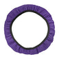 X AUTOHAUX Steering Wheel Cover Universal Elastic Stretch Antislip Breathable Microfiber Ice Silk Interior Trim Wheel Protector for Car Truck SUV Purple - color: Purple