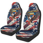 250th Anniversary of United States Car Front Seat Covers Patriotic Car Seat Cover Protector Front Seats Removable Automotive Accessories Suitable for Cars,SUV,Sedan - color: 250th Anniversary of United States