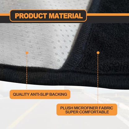 KEVWR Car Waterproof Towel Front Seats Seat Covers, Washable Seat Protector, Fit Beach Swimming Outdoor Sports, Compatible with Most Cars Trucks Suvs Car (Black) - color: Black