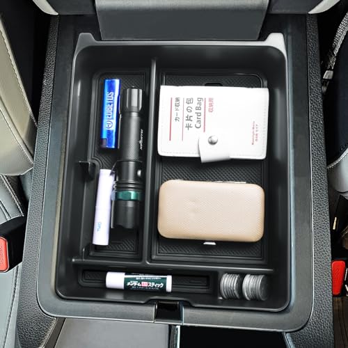 EDBETOS Center Console Organizer Compatible with 2023-2026 Honda Pilot, 2024 2025 2026 Ridgeline/Passport Insert Tray Secondary Storage Armrest Box ABS Plastic Material, Black - color: Black