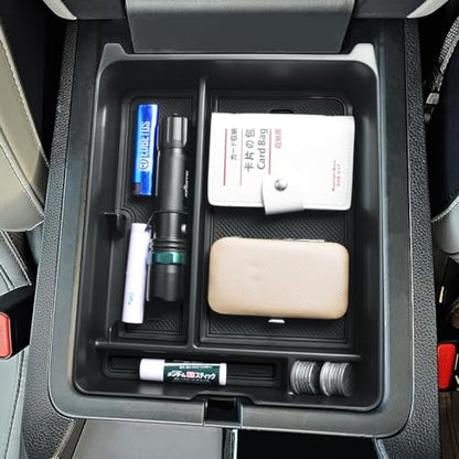 EDBETOS Center Console Organizer Compatible with 2023-2026 Honda Pilot, 2024 2025 2026 Ridgeline/Passport Insert Tray Secondary Storage Armrest Box ABS Plastic Material, Black - color: Black