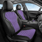 Coverado Front Seat Covers, Luxury Diamond Leather Car Seat Cover with Carbon Fiber Weave, Waterproof Car Seat Cover Driver Seat Cover Spill-Proof Design Universal Fit for Most Cars, BlackPurple - color: BlackPurple, size: Front