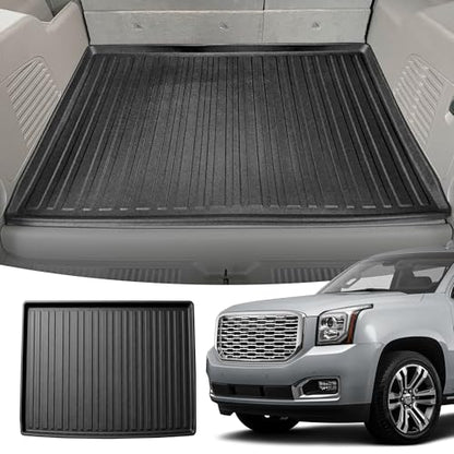 Premium Cargo Liner for Gmc Yukon XL Chevrolet Suburban 2015-2020 - Behind 3rd Row - Custom Fit Car Trunk Mat - All-Season Cargo Mat - 3D Shaped Laser Measured Trunk Liners for Cadillac Escalade ESV