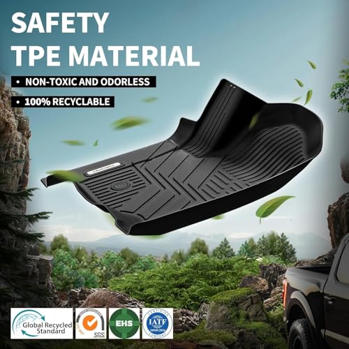 OEDRO Floor Mats Fit for 2021-2026 Jeep Wrangler Unlimited 4XE 4 Door (Not for Gas), Plug-in Hybrid EV-Gas (PHEV), TPE All Weather Car Liners Custom Fit Jeep Wrangler Accessories, 1st and 2nd Row - style: 2021-2026 Wrangler 4XE