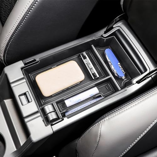 EDBETOS Center Console Organizer Compatible with 2024 2025 2026 Subaru Crosstrek and Subaru Impreza Accessories ABS Plastic Material Armrest Box Insert Tray Secondary Storage Pallet Accessories, Black