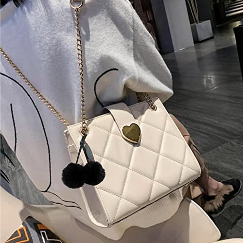 Cute Faux Rabbit Fur Ball Pom Pom Keychain Car Key Ring Handbag Tote Bag Pendant Purse Charm - color: Cherry-black