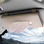 Khaki Car Tissue Refill Holder for Sun Visor, Hanging Tissue Clip, PU Leather - color: Classical Style, Khaki