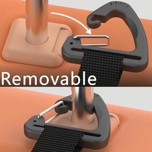 Car Seat Headrest Hooks, 4PCS Adjustable Hidden Clip Vehicle Hanging Holder for Purse Bags Coats, Automotive Interior Seat Back Storage Hanger Organizer Accessories, Universal Fit