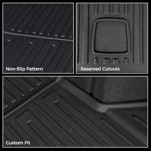 Cargo Mat with Backrest Mats for 2018-2024 BMW X3, All-Weather TPE Cargo Liner Trunk Mat Seat Back Covers for BMW X3 Accessories (Not fit X3 30e)