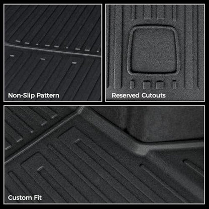 Cargo Mat with Backrest Mats for 2018-2024 BMW X3, All-Weather TPE Cargo Liner Trunk Mat Seat Back Covers for BMW X3 Accessories (Not fit X3 30e)