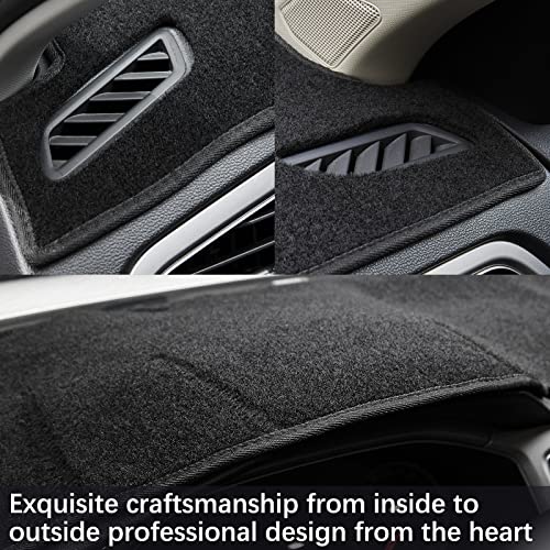 Dashboard Dash Cover Mat Carpet Compatible with 2007-2011 Toyota Camry(Black) - size: 2007-2011 Toyota Camry