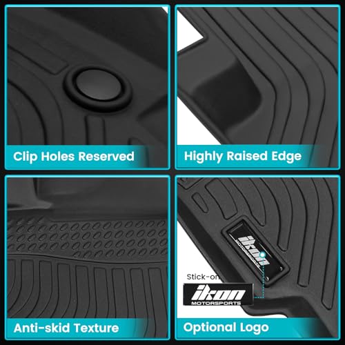 FREEMOTOR802 Compatible with 2012-2018 Audi A6 A7 A6 Quattro A7 Quattro RS7 S6 S7 Floor Mats, Black 3D Molded Carpets Liner 1st 2nd Row 3PC TPE Thermo Plastic Elastomer All Weather Protector - size: For Audi A6 A7 RS7 S6 S7 2012-2018
