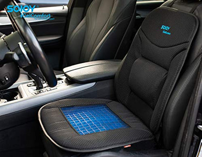 Truck Seat Cushion – Gel Memory Foam Seat Pad with Lumbar & Back Support, for Office Chair, Car & Semi-Truck, Pain Relief & All-Day Comfort