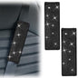 2 PCS Bling Car Seat Belt Shoulder Pads, Bling Seat Belt Covers with Bling Rhinestones, Car Accessories Seatbelt Strap Pad with Crystal Diamond for Car, Truck, SUV (Black Diamond) - color: Black