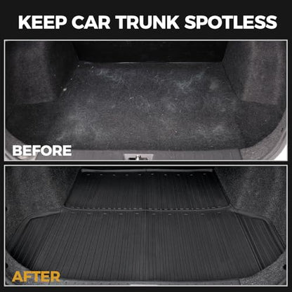 Floor Mats for Nissan Versa 2020-2025, All Weather Floor Mats Trunk Cargo Liner and Door Sill Guards Accessories, Full Coverage Set - size: For Nissan Versa | 2020-2025