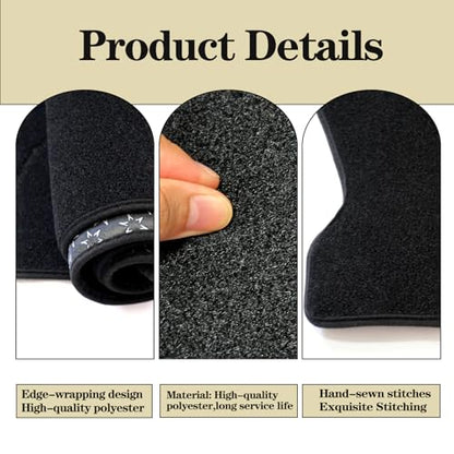 Dash Cover Compatible with Hon-da Civic 11th Gen 2022 2023 2024 2025 Dash Cover Dashboard Cover Protector Dashboard Pad Dash Mat for Civic Accessories All-Weather Polyester Black - size: Polyester for Civic 11th Gen Dash Mat