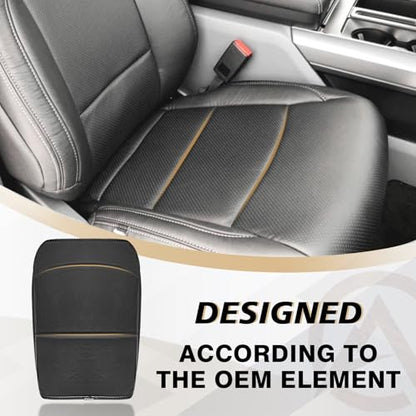 Center Console Armrest Cover Fit for Ford F150 2021-2025 2026 Accessories, Comfort Armrest Pad Console Lid Cushion Vegan Leather Regular Thick(Bucket Seat ONLY) - size: 2) 21-25 |F150| Bucket Seat, Regular