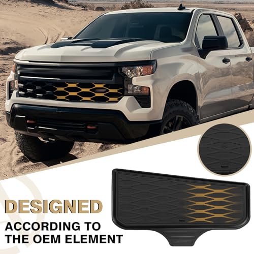 Front Center Console Organizer Fits for 2022-2025 2026 Chevy Silverado/GMC Sierra 1500 Hidden Panel Secret Pocket Storage Lid Removable Cover(Bucket Seats Only) - size: Front Lid