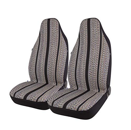 Baja Blanket Bucket Seat Cover for Car, Truck, Van, SUV - Airbag Compatible (2PCS Black) - color: Black
