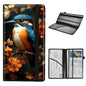 Car Registration and Insurance Holder for Women Men,Automobile License Document Card Holders Vehicle Glove Box Organizer Leather Accessories Driver Essential,Kingfisher Autumn Berries - color: Kingfisher Autumn Berries