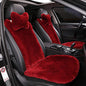 OGLAND Fluffy Fur Sheepskin Car Seat Covers for Universal Soft Cozy Fuzzy Auto Wool Seat Cushion Accessories Automobiles(3 Pack Front, Red) - color: Red