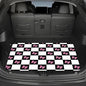 Universal Car Trunk Mat 29" x 39", Plaid and Pink Bow All Weather Trunk Protection Cargo Liner, Durable Cargo Mat Rear Trunk Liner, Stylish Vehicle Interior Accessories Suitable for Most Car Models - color: Plaid and Bow