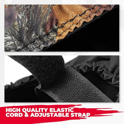 KEMIMOTO UTV Seat Covers Waterproof 1680D Compatible with Ranger 500 700 800 2002-2008, Camo Bench Seat Cover with Durable Fabric and Waterproof PVC Coating，Parts Accessories