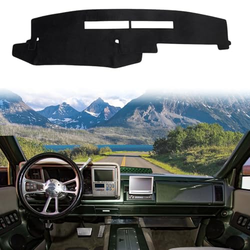 Dashboard Cover Suitable for Chevy Chevrolet Silverado/GMC Sierra C1500 C2500 C3500 K1500 K2500 K3500 1988-1994 Car Dashboard Cover Sun Visor Mat Non-Slip Polyester Dashboard Accessories - size: 1988-1994 For Silverado/GMC Sierra