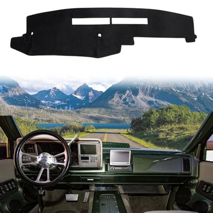 Dashboard Cover Suitable for Chevy Chevrolet Silverado/GMC Sierra C1500 C2500 C3500 K1500 K2500 K3500 1988-1994 Car Dashboard Cover Sun Visor Mat Non-Slip Polyester Dashboard Accessories - size: 1988-1994 For Silverado/GMC Sierra