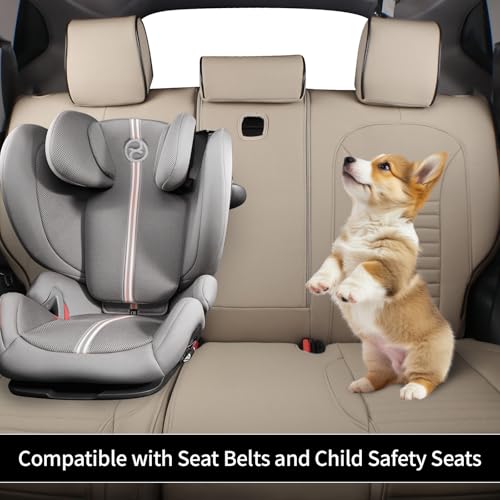 EKR Custom Fit Full Set Car Seat Covers for Select Honda CRV 2017 2018 2019 2020 2021 2022 - Leatherette (Beige) - color: Beige, size: 2017-2022 CRV