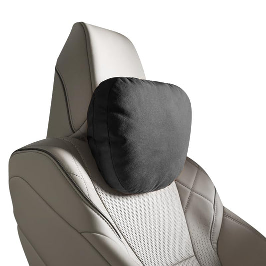 2-Pack-Neck Support Pillow for Car, Multi-Purpose Headrest Pillow for Car, Breathable Fabric, Adjustable Strap, Relieves Driving Fatigue, Suitable for Driving, Home and Office use - color: Black Headrest