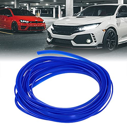 X AUTOHAUX Car Interior Gap Door Edge Trim Strip Line Dark Blue 8m 26.25ft