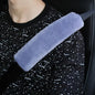 2 Pack Car Seatbelt Covers Shoulder Pad, Soft Faux Sheepskin Seat Belt Shoulder Cover for a Comfortable Driving, Seat Belt Shoulder Strap Covers Helps Protect Your Neck and Shoulder (Blue) - color: Blue