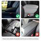 Stacool Upgraded Car Center Console Cover,Microfiber Leather Car Armrest Cover Cushion with 2 Storage Bags,Universal Car Armrest Storage Box (Red) - color: Red
