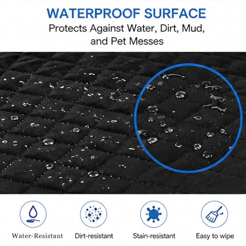 SUV Dog Cargo Liner for Toyota Grand Highlander 2024-2026, Waterproof Dog Trunk Cover, Pet Cargo Mat SUV, Scratchproof Dog Seat Cover with Side Walls & Non-Slip Backing