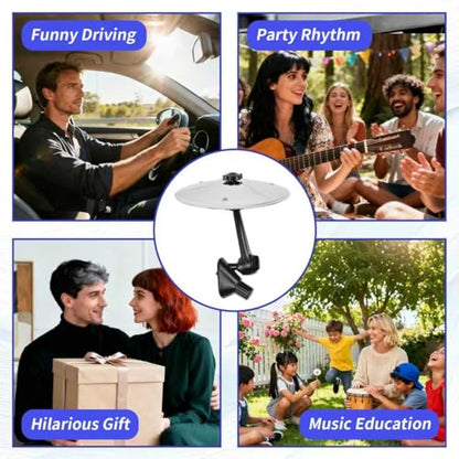 KENTIX Car Cymbal Air Vent Ornament, Mini Cymbal for Car Vent with 360 Rotatable Head, Cute Crash Cymbal, Creative Interior Accessories for Vehicle