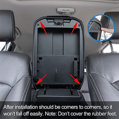JDMCAR Center Console Armrest Cover Compatible with Toyota 4Runner Accessories 2010-2024,Customized Neoprene Center Console Protector - size: Fits 2010-2024 4Runner