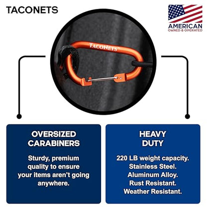 TacoNets Envelope Cargo Net for Ford Maverick - Fits 2022-Current - Upgraded 5mm Bungee - Integrated Storage Bag - Heavy Duty Carabiners - Designed in USA - style: Ford Maverick 2022+