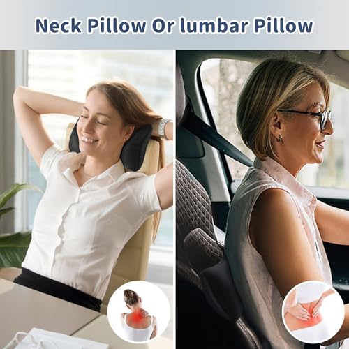 Pro Goleem Small Pillow 11"x7"x2.5" for Camping and Traveling with Name Tag Mini Tiny Pillow for Kids Sleeping and Chair Car Air Nap Neck Lumbar Knee Rest Pillows, Black - color: Black